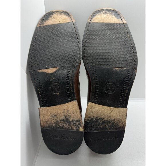 Cole Haan Venetian Loafers Men’s 10M Brown Leather Slip-On Moc Toe Casual Shoes